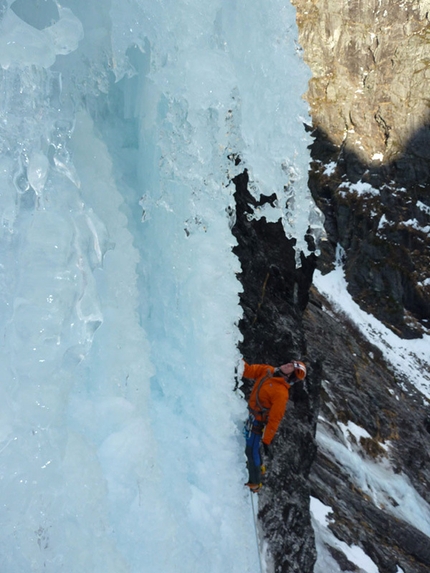 Norvegia 2014 - Davide Donini su L6 di Yeste Mardola  (Eikesdal-Eresfjord)