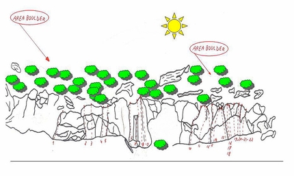 Oristano, Sardegna - La mappa di Grighini