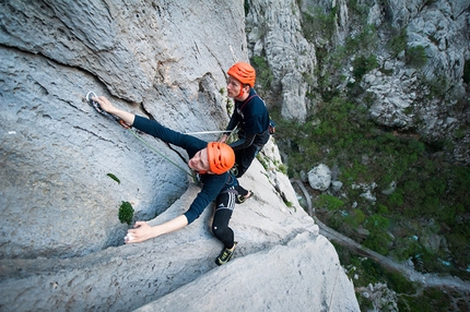 Paklenica - Big Wall Speed Climbing: Jurica Levatić e Perica Levatić durante un'allenamento