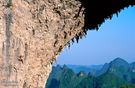 Rock climbing at Yangshuo, China