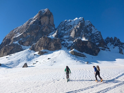 Peitlerkofel, Dolomites - Cima Piccola di Putia: new ski descent down the North Face by Simon Kehrer, Roberto Tasser and Ivan Canins