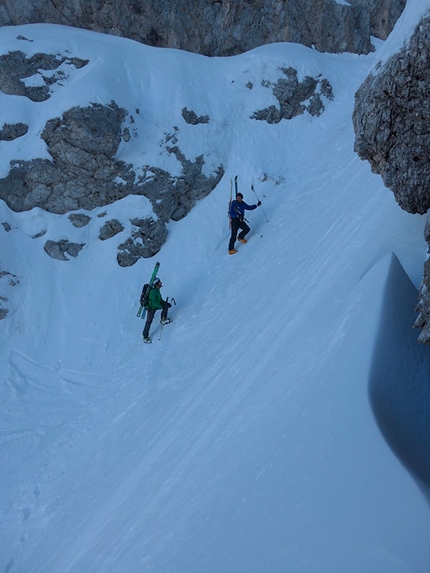 Peitlerkofel, Dolomites - Cima Piccola di Putia: new ski descent down the North Face by Simon Kehrer, Roberto Tasser and Ivan Canins