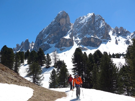 Peitlerkofel, Dolomites - Cima Piccola di Putia: new ski descent down the North Face by Simon Kehrer, Roberto Tasser and Ivan Canins