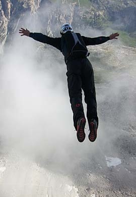 Thomas Huber and the Tre Cime di Lavaredo B.A.S.E. Jumps