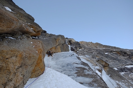 Revelation Mountains, Alaska - Odyssey & Iliad, two new routes on Pyramid Peak and Mount Boucansaud (Lise Billon, Pedro Angel Galan Diaz, Jeremy Stagnetto, Jérôme Sullivan)