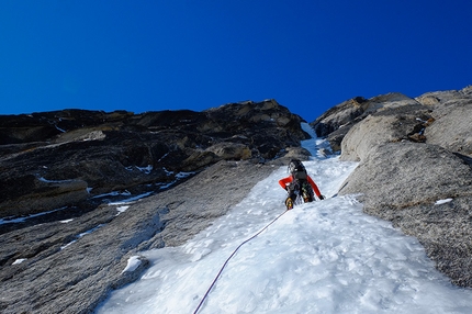 Revelation Mountains, Alaska - Odyssey & Iliad, two new routes on Pyramid Peak and Mount Boucansaud (Lise Billon, Pedro Angel Galan Diaz, Jeremy Stagnetto, Jérôme Sullivan)