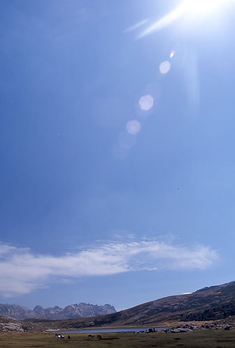 Corsica trekking - Lac de Nino - Lake Nino.