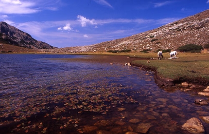 Corsica trekking - Lac de Nino - Lake Nino. Peace.