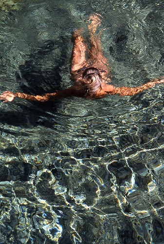 Corsica trekking - Lac de Melo and Lac de Capitello - Refreshing swims in the river.