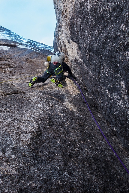 Stairway to Heaven, Mount Johnson, Alaska - Ryan Jennings and Kevin Cooper making the first ascent of Stairway to Heaven (A1, M6, WI4, AI5+, X, 1200m, 01-04/05/2014) Mt. Johnson, Ruth Gorge, Alaska