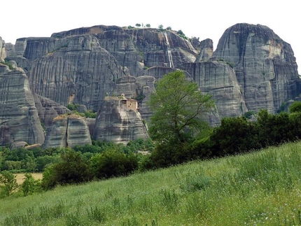 Climbing in Greece, between Epirus and Thessaly - View onto Meteora.