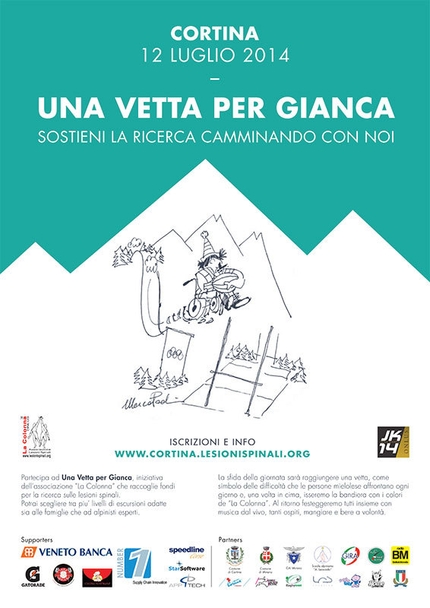 Una vetta per Gianca sostieni la ricerca con La Colonna - Associazione Lesioni Spinali Onlus