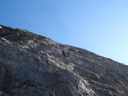 Due vie d'arrampicata in Val Mora
