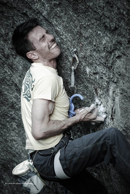 Rocca Pendice - Mauro Dell'Antonia climbing Mai più colla 8c, Rocca Pendice