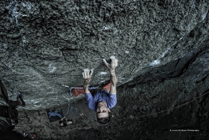 Rocca Pendice - Mauro Dell'Antonia climbing Mai più colla 8c, Rocca Pendice