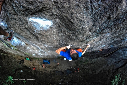 Rocca Pendice - Mauro Dell'Antonia climbing Mai più colla 8c, Rocca Pendice