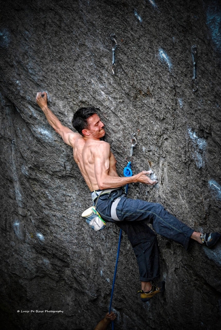 Rocca Pendice - Mauro Dell'Antonia climbing Mai più colla 8c, Rocca Pendice