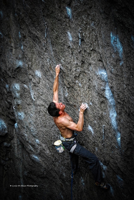 Rocca Pendice - Mauro Dell'Antonia climbing Mai più colla 8c, Rocca Pendice