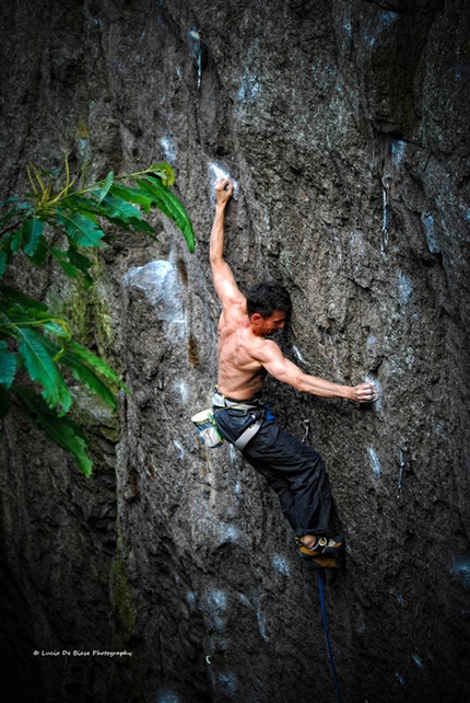 Rocca Pendice - Mauro Dell'Antonia climbing Mai più colla 8c, Rocca Pendice