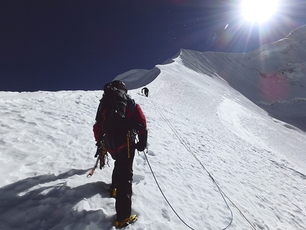 Illimani, Bolivia - Durante il tentativo alla Cresta Ovest dell'Illimani, Ande boliviane