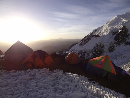 Illimani, Bolivia - Durante il tentativo alla Cresta Ovest dell'Illimani, Ande boliviane