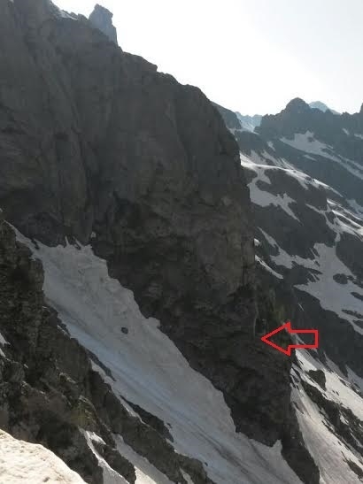 Dente di Mezzaluna, Valtellina Alps - Ich liebe dich (V/VI, 210m, Cristian Candiotto, Fabrizio Guerra, Valentina Manni 08/06/2014), Dente di Mezzaluna, Valgerola