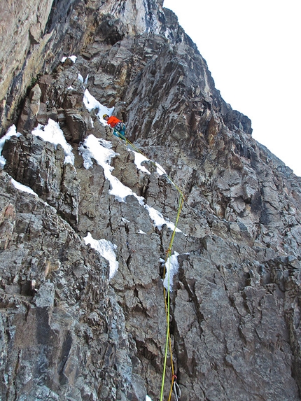 Cordillera Huayhuash, Peru, Luca Vallata, Saro Costa, Tito Arosio - Attempting to climb Tsacra Grande