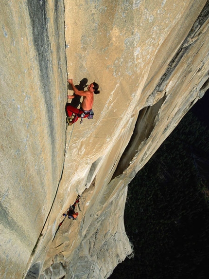Alexander Huber - In 2001 Alexander Huber made the first ascent of El Corazon, 35 pitches weighing in at 5.13b on El Capitan, Yosemite.