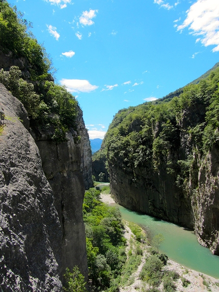 Gola del Limarò, Francesco Salvaterra e Nicola Calza - La stupenda gola del Limarò