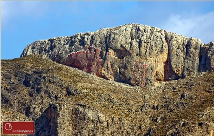 Kalymnos: the new crag Prophitis Andreas and Space Walk, the island's easiest multi-pitch