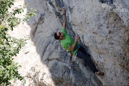 Campo Solagna - Mauro Dell'Antonia climbing Cobra