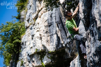 Campo Solagna - Mauro Dell'Antonia climbing Cobra