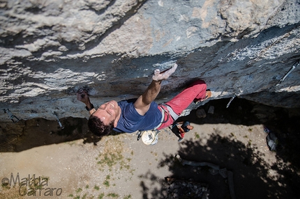 Campo Solagna - Mauro Dell'Antonia climbing L'eterno ritorno