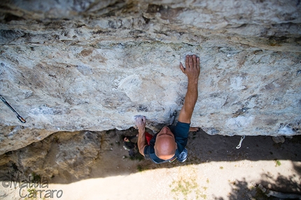 Campo Solagna - Massimo Battaglia climbing Telepatia di emozioni