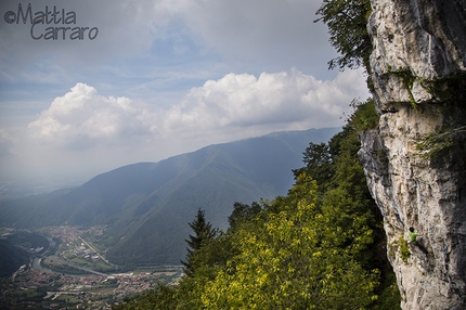 Campo Solagna, l'arrampicata sulle pendici del Monte Grappa