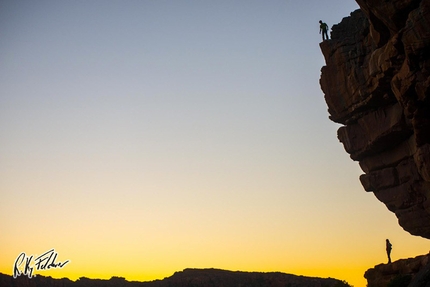 Rocklands, South Africa - James Pearson and Caroline Ciavaldini trad climbing at Rocklands