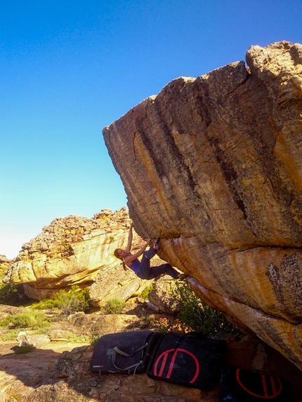 Rocklands, South Africa - James Pearson and Caroline Ciavaldini... some bouldering of course