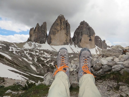 Across the Alps - Ivan Peri - Ivan Peri beneath the Tre Cime di Lavaredo, Dolomites