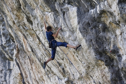 Giorgio Bendazzoli - Giorgio Bendazzoli in arrampicata al Covolo (VI)