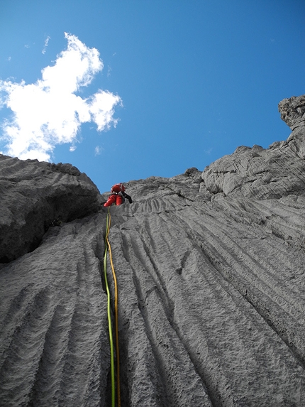 Cordillera Huayhuash, Peru - Carlo Cosi, Davide Cassol - Davide on Laurapaq, Jurauraju NW Face