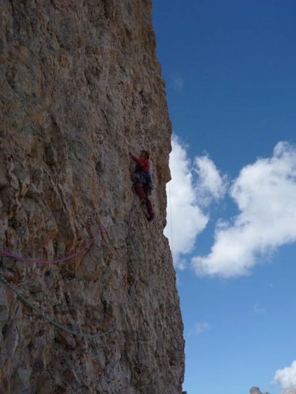 Estate 2008 - Cima Piccolissima, Tre Cime di Lavaredo, Erik Svab sulla via Killer