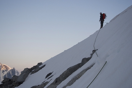 West Witches Tit, Alaska - John Frieh and Jess Roskelley making the first ascent of No Rest For the Wicked, (IV+ AI6 M7 29-30/05/2014)