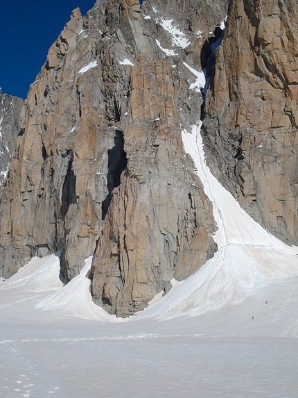 Trident du Tacul - The classic view onto the Trident du Tacul