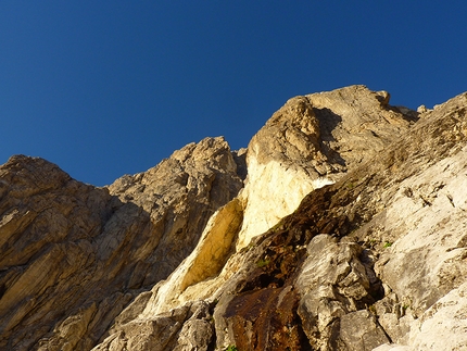 Paretone, Gran Sasso - Ivo Ferrari: climbing the Diretta Alessandri - Furi - Leone, Paretone del Gran Sasso