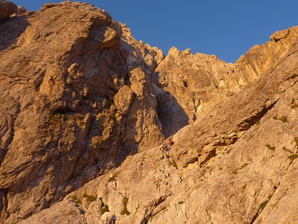 Paretone, Gran Sasso - Ivo Ferrari: climbing the Diretta Alessandri - Furi - Leone, Paretone del Gran Sasso