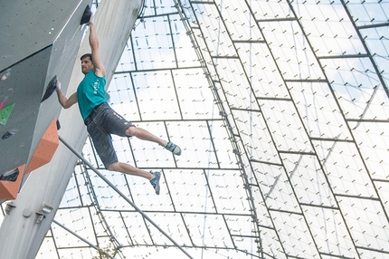 Campionati del Mondo Boulder 2014 - Kilian Fischhuber durante il Campionati del Mondo Boulder 2014 a Monaco