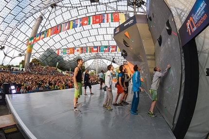 Campionati del Mondo Boulder 2014 - Durante la finale dei Campionati del Mondo Boulder 2014