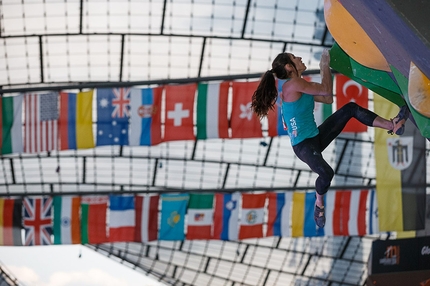 Campionati del Mondo Boulder 2014 - Durante la finale dei Campionati del Mondo Boulder 2014