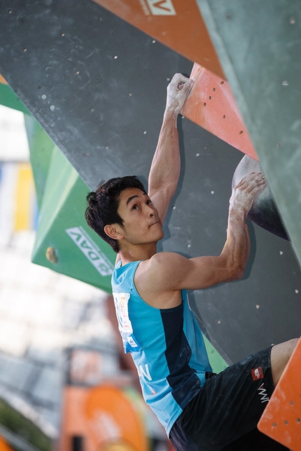 Campionati del Mondo Boulder 2014 - Durante la finale dei Campionati del Mondo Boulder 2014