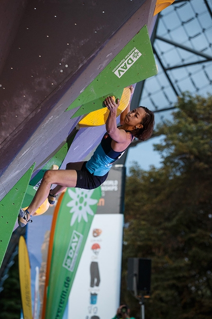 Campionati del Mondo Boulder 2014 - Durante la finale dei Campionati del Mondo Boulder 2014